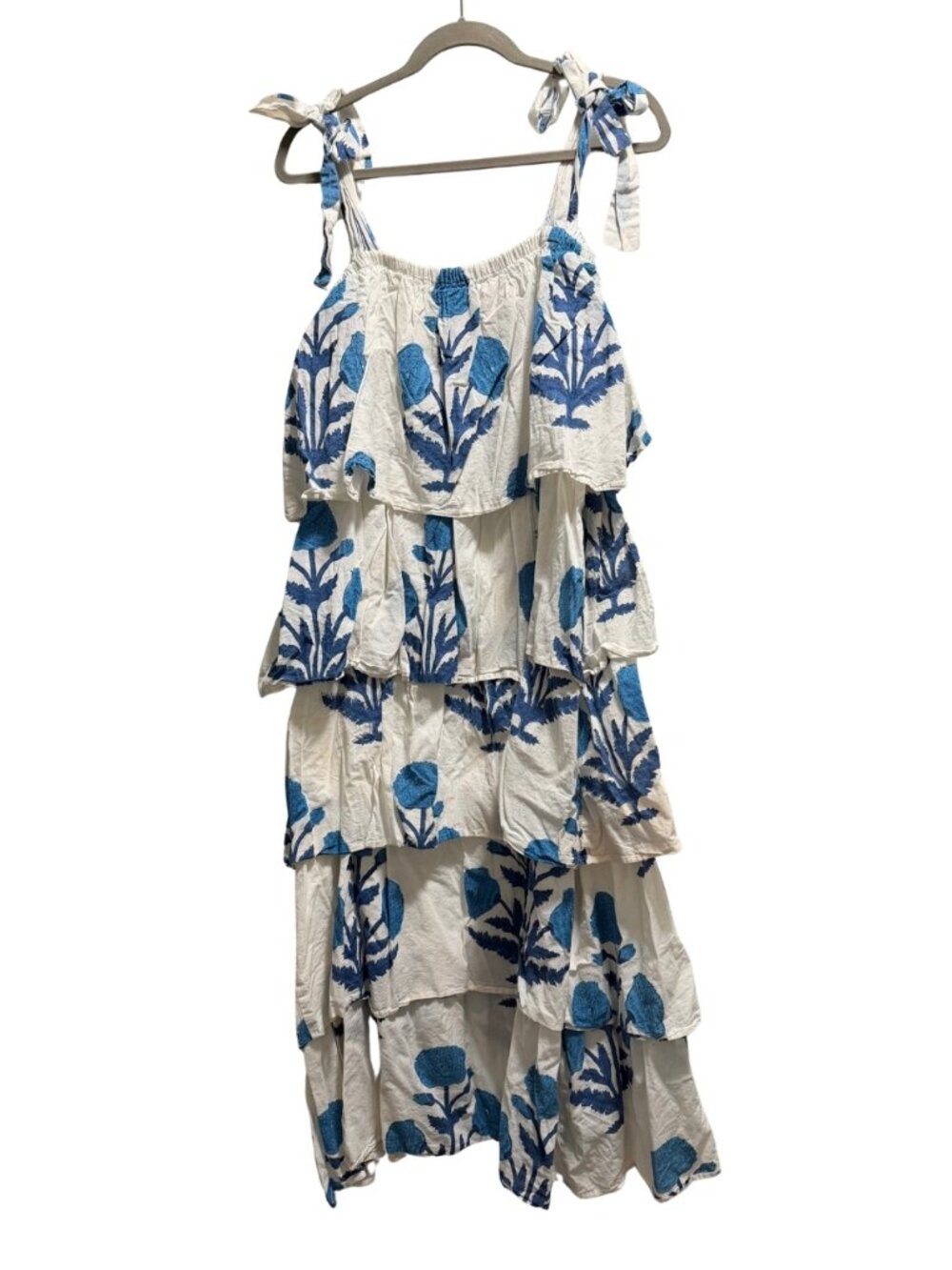 Victoria Dunn King Street Tiered Maxi Dress Small